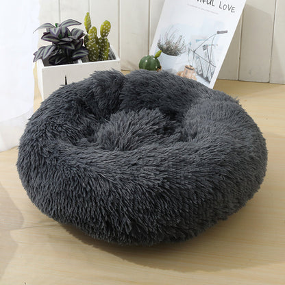 Soft Calming Donut Bed For Dogs & Cats