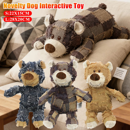 Pet Dog Toys Bear Squeaking Stuffed Toys For Dogs Cat Chew Squeak Toy
