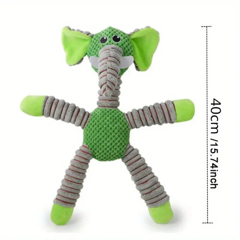 Plush Dog Toy, Cute Stuffed Animal Toy for Small Medium Dogs, Teething