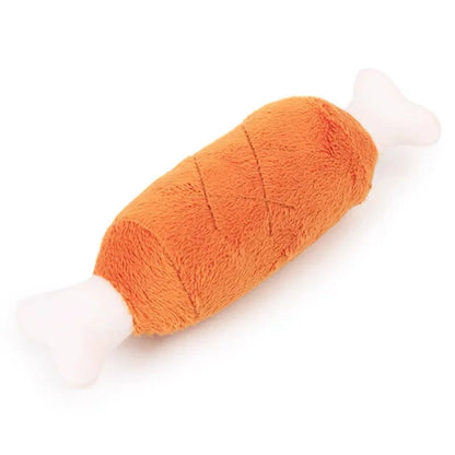 Soft Plush Dog Squeaky Toy Bite Resistant Molar Chew Doll Interactive