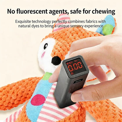 Soft Plush Dog Squeaky Toy Bite Resistant Molar Chew Doll Interactive