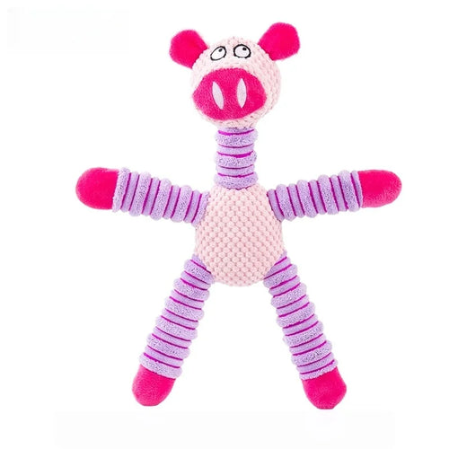 Plush Dog Toy, Cute Stuffed Animal Toy for Small Medium Dogs, Teething