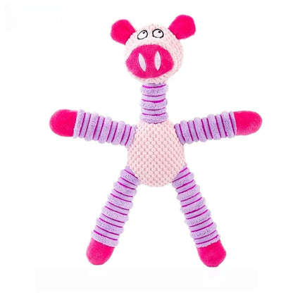 Plush Dog Toy, Cute Stuffed Animal Toy for Small Medium Dogs, Teething