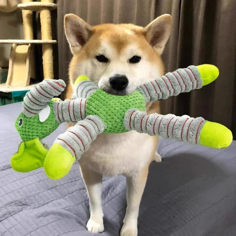Plush Dog Toy, Cute Stuffed Animal Toy for Small Medium Dogs, Teething