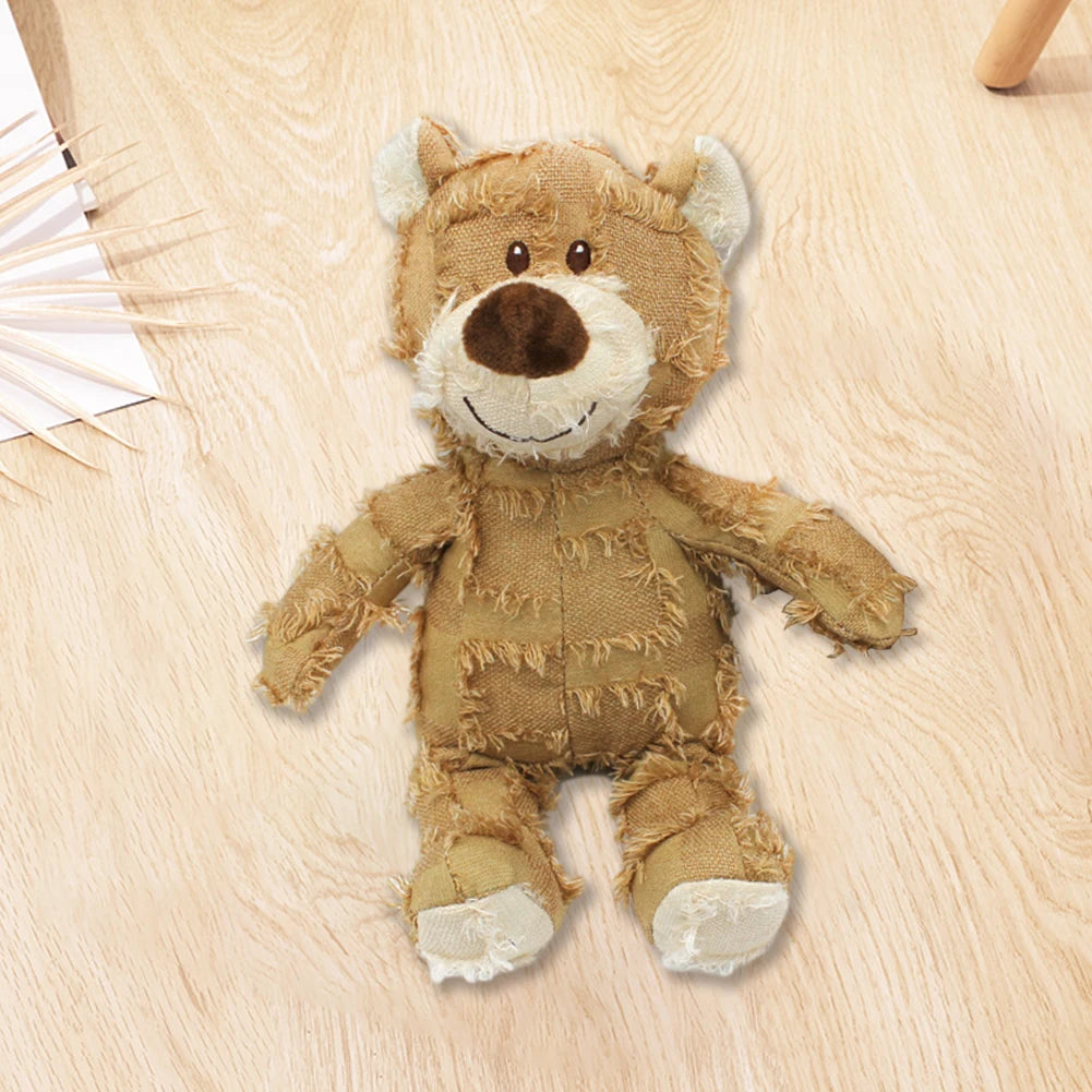 Pet Dog Toys Bear Squeaking Stuffed Toys For Dogs Cat Chew Squeak Toy