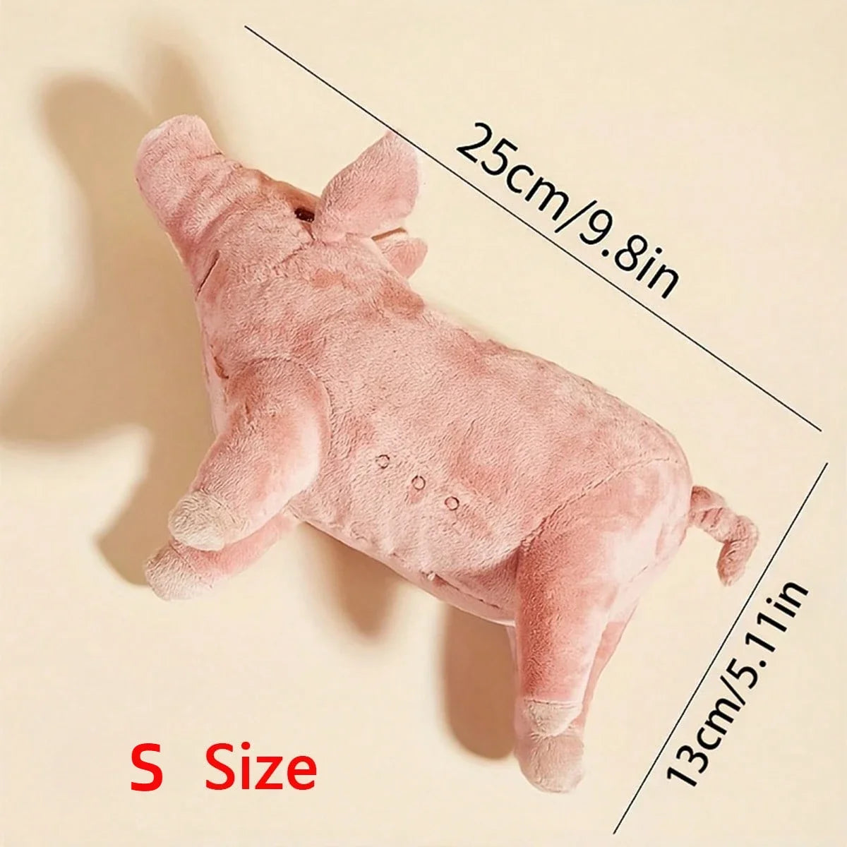 Cuddly Pink Pig - Style Dog Plush Toy Soft Fabric Ideal for Dogs to