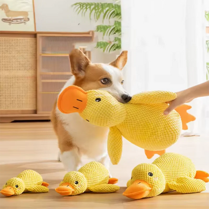 1pc Dog Plush Duck Toy Soft Hugging Pillow Pet Interactive Toy Anxiety