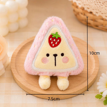 Cartoon Plush Food Pizza Dog Toy  Interactive Chew Toys for Puppies