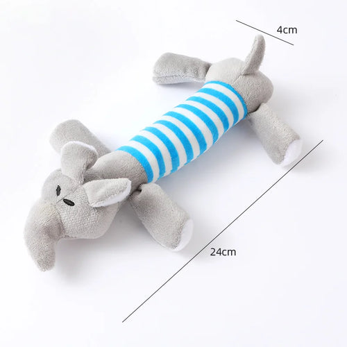 Soft Plush Dog Squeaky Toy Bite Resistant Molar Chew Doll Interactive