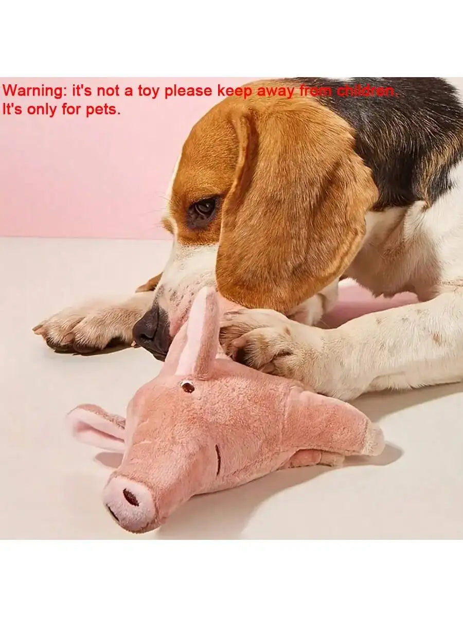 Cuddly Pink Pig - Style Dog Plush Toy Soft Fabric Ideal for Dogs to