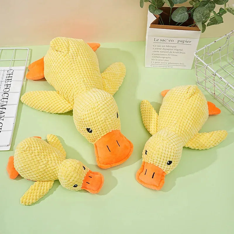 Pet Plush Toy Dog Calming Duck Companion Sleeping Duck Toys Chew Toy