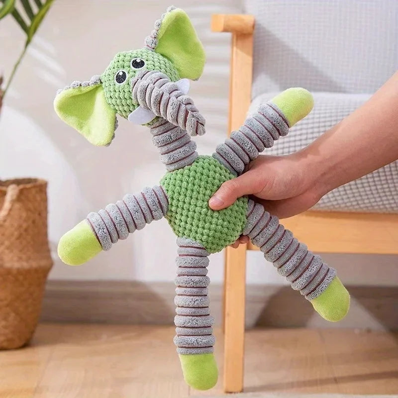 Plush Dog Toy, Cute Stuffed Animal Toy for Small Medium Dogs, Teething
