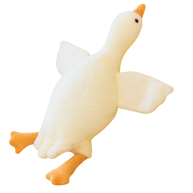 50cm Soft Goose Plush Toy for Cats Dogs Relax Pet Companion