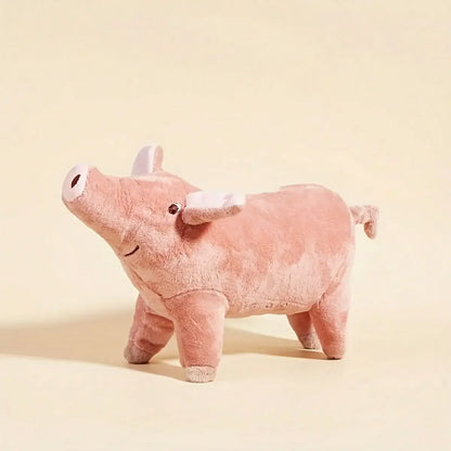 Cuddly Pink Pig - Style Dog Plush Toy Soft Fabric Ideal for Dogs to