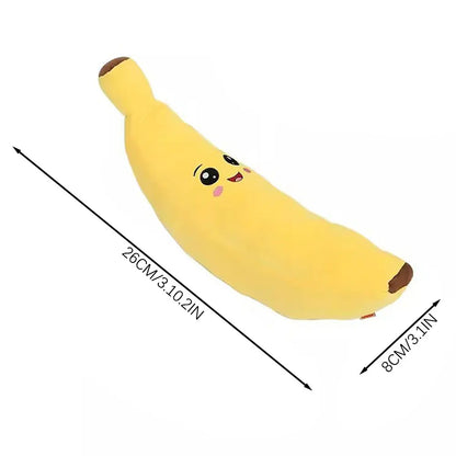 Pets Calming-Banana Plush Toy Squeaky 2 In 1 Anxiety Boredom Relief
