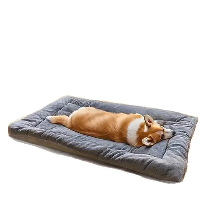 Calming Fluffy Dog Bed Large Pet Sleeping Mat Plush Warm Anti Anxiety