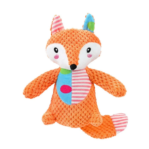 Soft Plush Dog Squeaky Toy Bite Resistant Molar Chew Doll Interactive