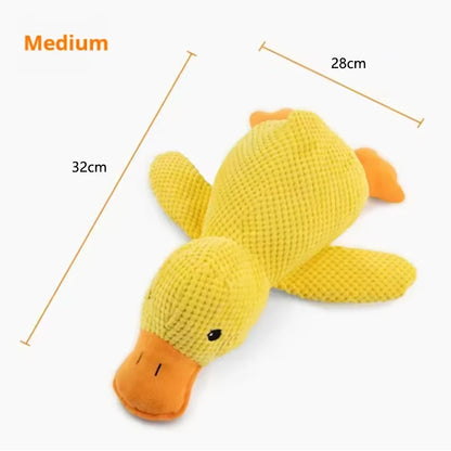 1pc Dog Plush Duck Toy Soft Hugging Pillow Pet Interactive Toy Anxiety