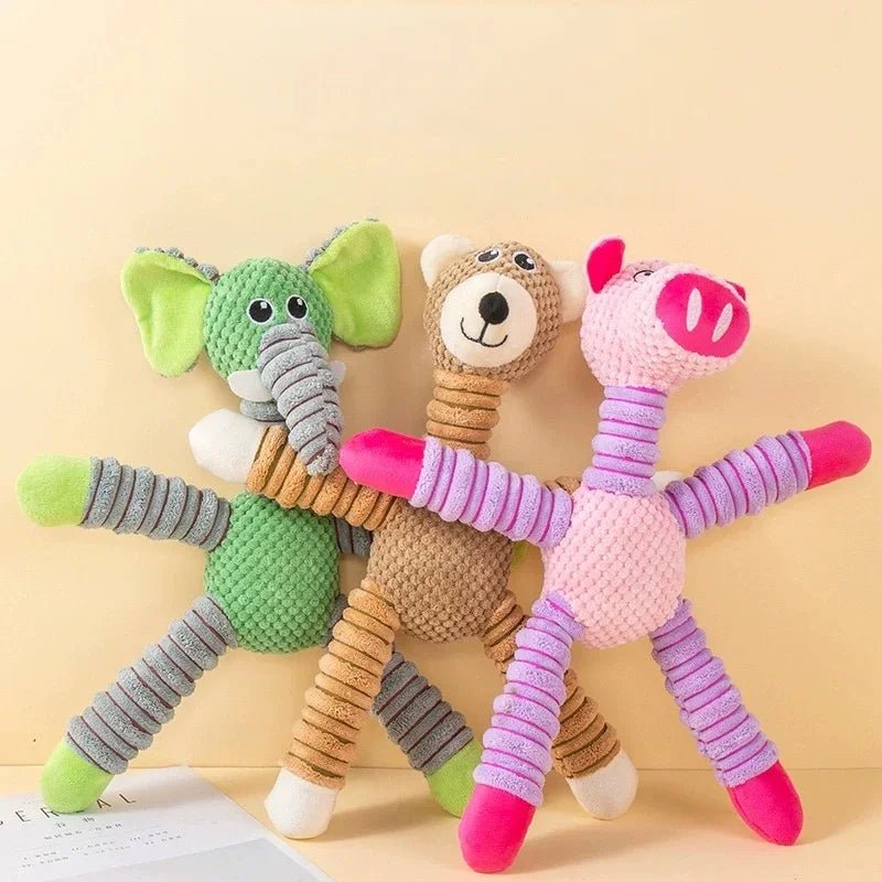 Plush Dog Toy, Cute Stuffed Animal Toy for Small Medium Dogs, Teething