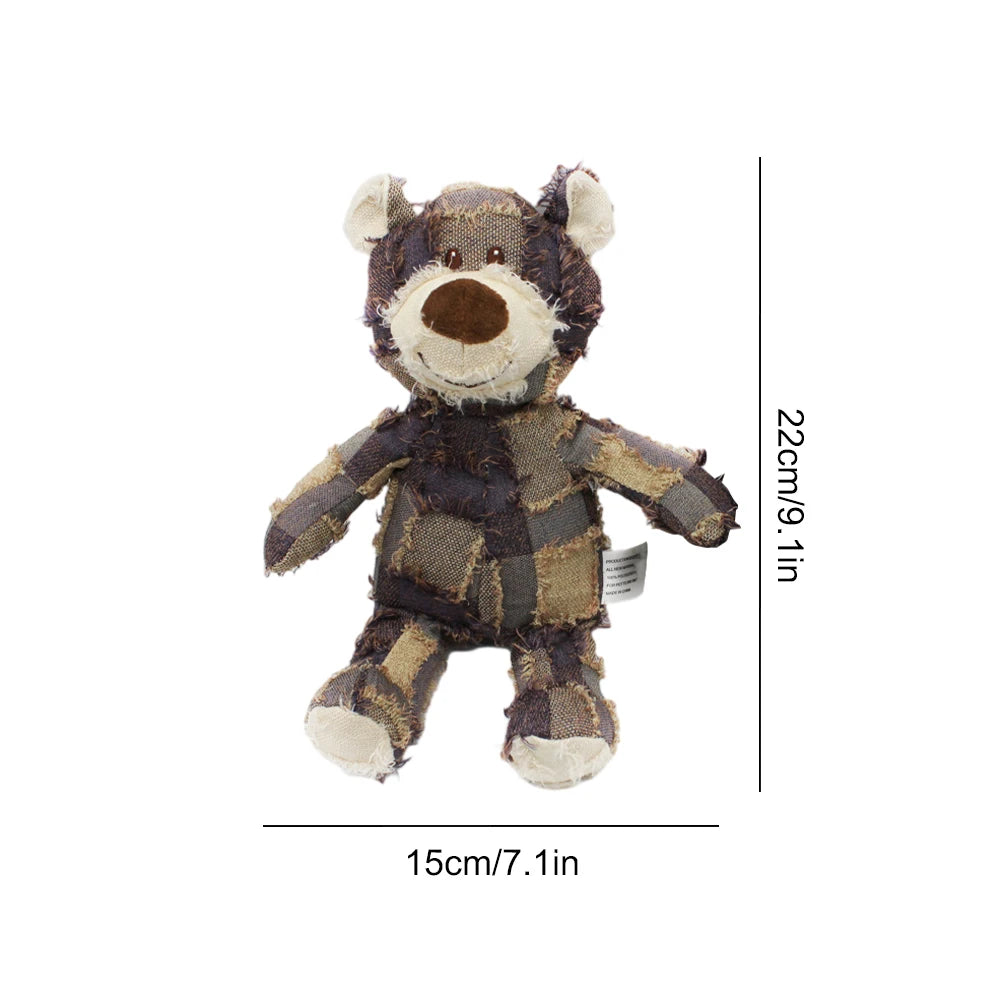 Pet Dog Toys Bear Squeaking Stuffed Toys For Dogs Cat Chew Squeak Toy