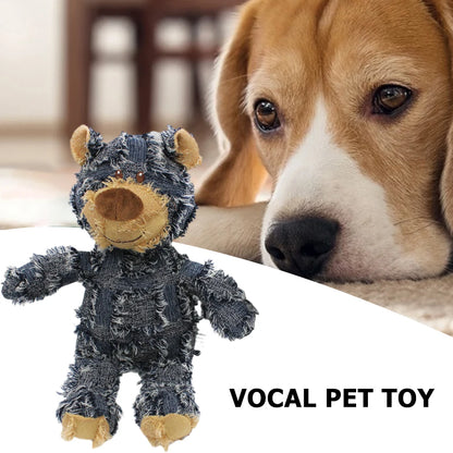 Pet Dog Toys Bear Squeaking Stuffed Toys For Dogs Cat Chew Squeak Toy